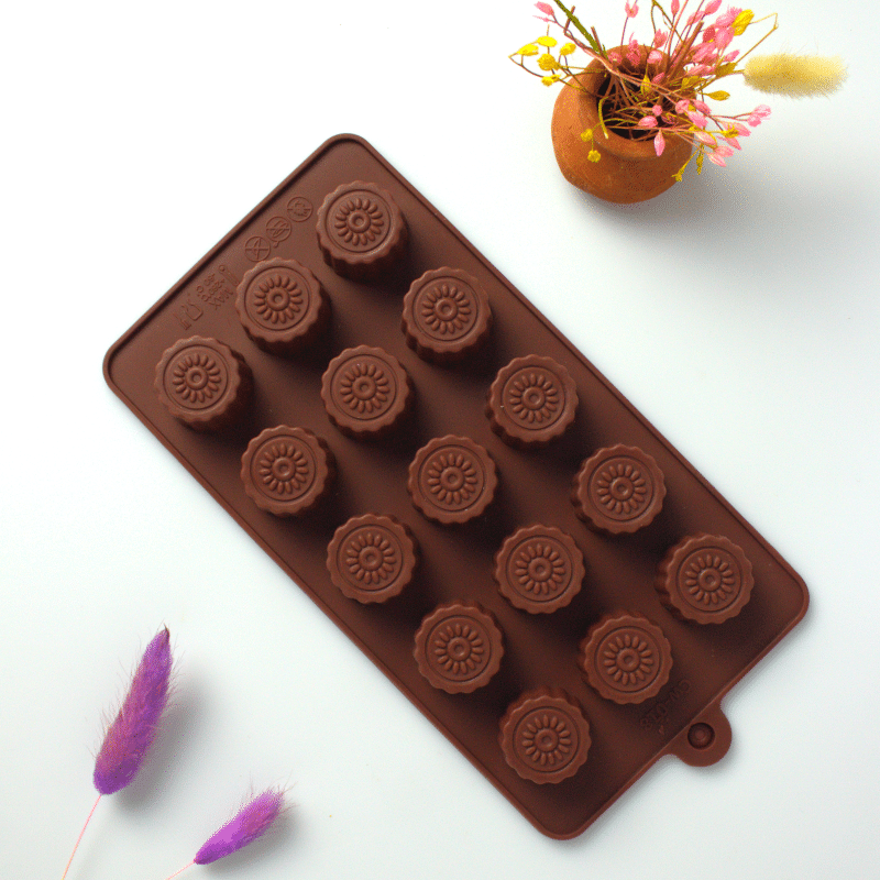 Molde bombones floreados