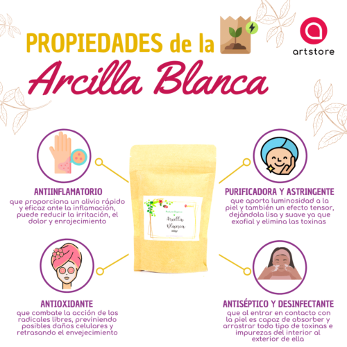 Arcilla Blanca 500 gramos - Imagen 3