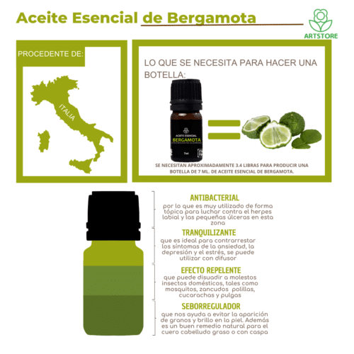Aceite Esencial de Bergamota 7 ml - Imagen 2