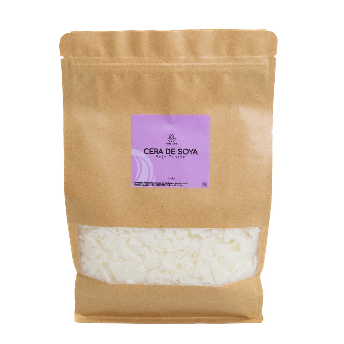 Cera de Soya Bajo Punto de Fusión (1Kg)