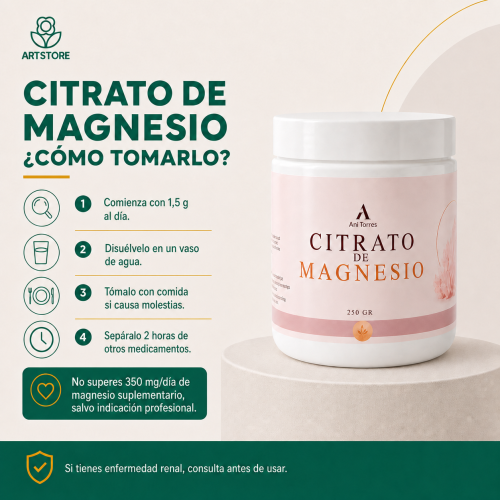 Citrato de Magnesio (250gr) - Imagen 2