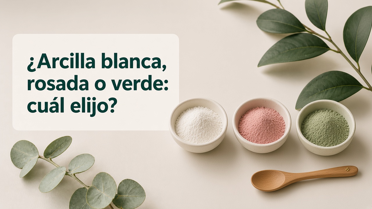¿Arcilla blanca, rosada o verde: cuál elijo?